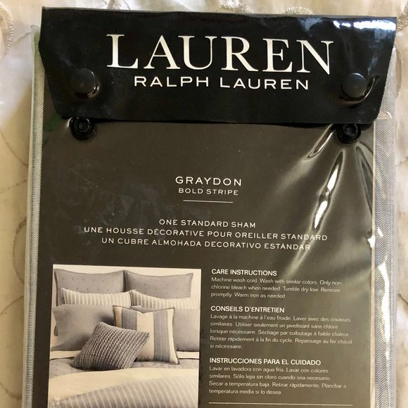 Lauren Ralph Lauren Bedding Graydon Cotton Bold Stripe Standard
